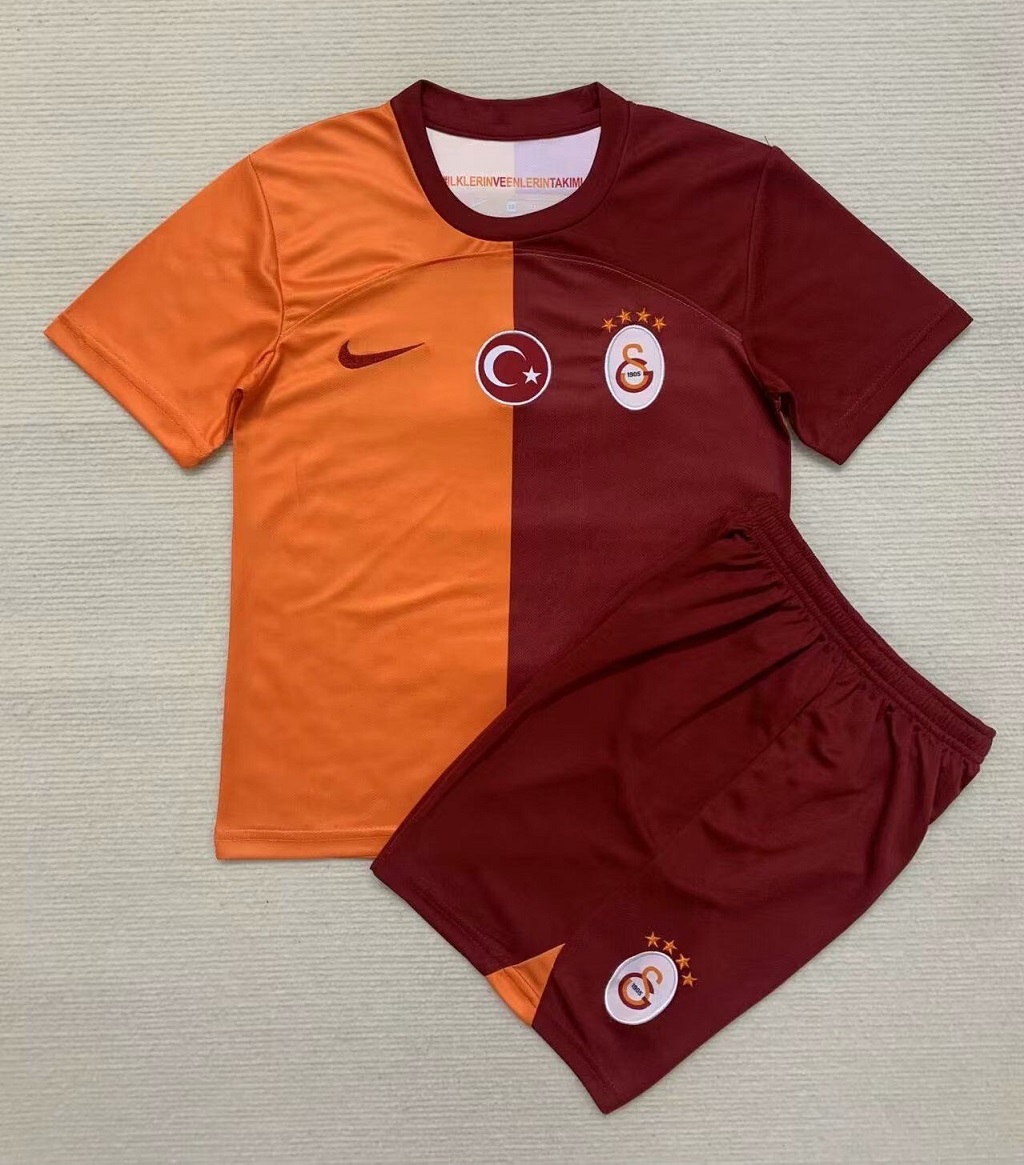 Kids-Galatasaray 23/24 Home Soccer Jersey